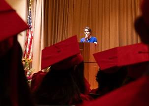 CHPRD Executive Director Marelyn Rivera addresses the fellows.